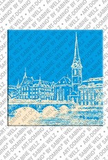 ART-DOMINO® BY SABINE WELZ Zürich – Frauenmünster/Münsterbrücke