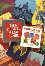 ART-DOMINO® BY SABINE WELZ  Beer coaster memo "Germany in POP ART"