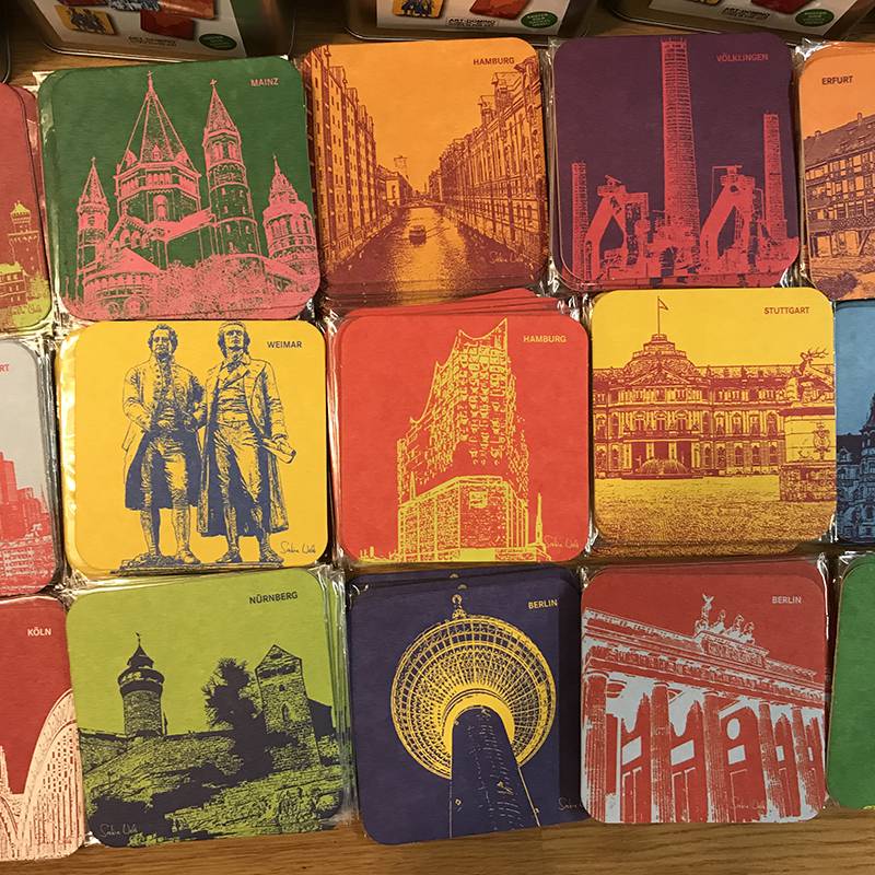 MAGNET-STORIES  Beer coaster memo "Germany in POP ART"