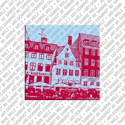 ART-DOMINO® BY SABINE WELZ Kopenhagen – Nyhavn - Skyline links