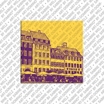 ART-DOMINO® BY SABINE WELZ Kopenhagen – Nyhavn - Skyline rechts