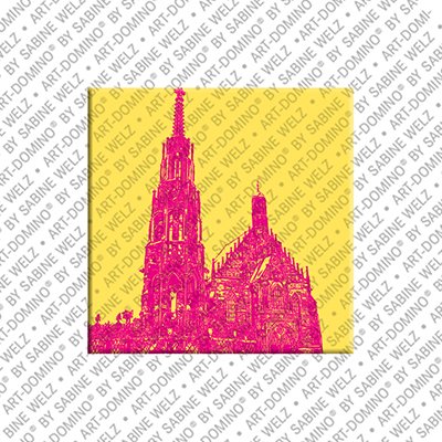 ART-DOMINO® BY SABINE WELZ Nürnberg – Brunnen + Frauenkirche 2
