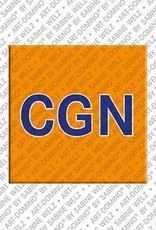 MAGNET-STORIES Cologne - Lettrage CGN Aéroport de Cologne