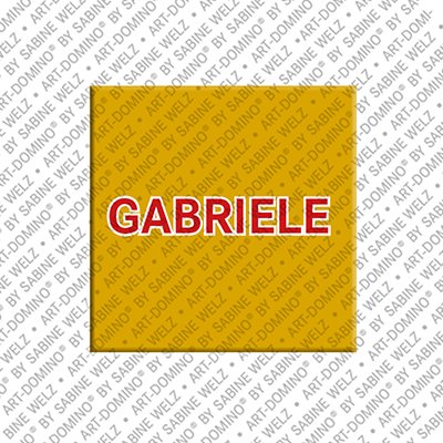 ART-DOMINO® BY SABINE WELZ Gabriele - Magnet with the name Gabriele