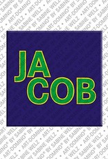 ART-DOMINO® BY SABINE WELZ Jacob - Magnet with the name Jacob