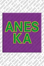MAGNET-STORIES Aneska - Magnet mit dem Vornamen Aneska