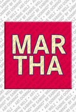 MAGNET-STORIES Martha - Magnet mit dem Vornamen Martha