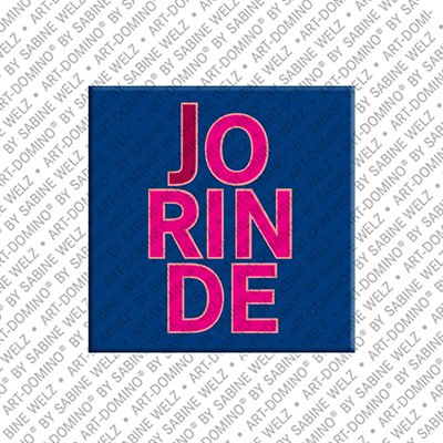ART-DOMINO® BY SABINE WELZ Jorinde - Magnet mit dem Vornamen Jorinde
