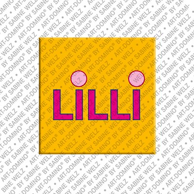 ART-DOMINO® BY SABINE WELZ Lilli - Aimant avec le nom Lilli