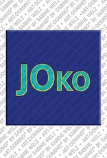 ART-DOMINO® BY SABINE WELZ Joko - Magnet mit dem Vornamen Joko