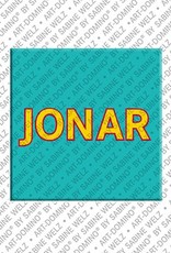 ART-DOMINO® BY SABINE WELZ Jonar - Magnet with the name Jonar