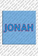 ART-DOMINO® BY SABINE WELZ Jonah - Magnet mit dem Vornamen Jonah