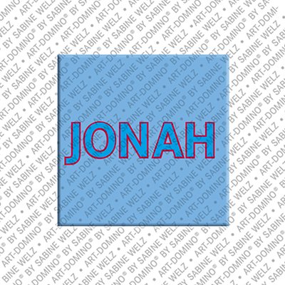 ART-DOMINO® BY SABINE WELZ Jonah - Magnet mit dem Vornamen Jonah