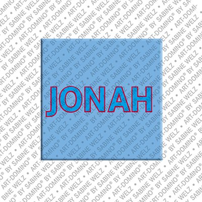 ART-DOMINO® BY SABINE WELZ Jonah - Magnet with the name Jonah