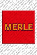 MAGNET-STORIES Merle - Magnet with the name Merle