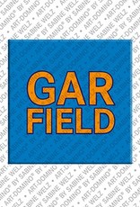 ART-DOMINO® BY SABINE WELZ Garfield - Magnet mit dem Vornamen Garfield