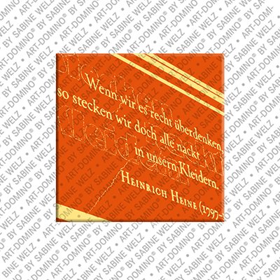 ART-DOMINO® BY SABINE WELZ Weimar - Heinrich Heine quote on house wall