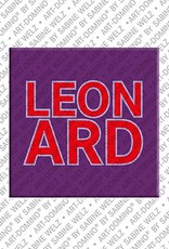 ART-DOMINO® BY SABINE WELZ Leonard - Magnet with the name Leonard