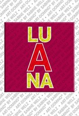 MAGNET-STORIES Luana - Magnet mit dem Vornamen Luana