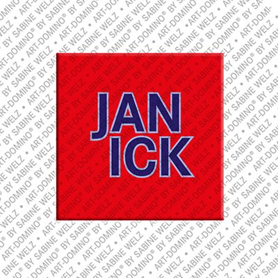 MAGNET-STORIES Janick - Magnet mit dem Vornamen Janick