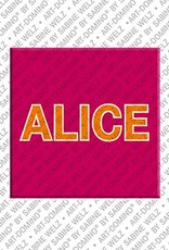 MAGNET-STORIES Alice - Aimant avec le nom Alice