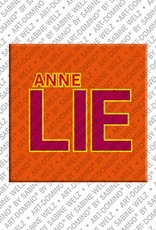 ART-DOMINO® BY SABINE WELZ Annelie - Aimant avec le nom Annelie