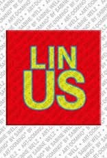 ART-DOMINO® BY SABINE WELZ Linus – Magnet with the name Linus