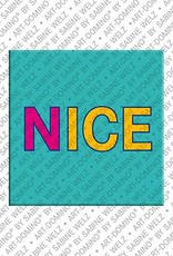 ART-DOMINO® BY SABINE WELZ Nizza - Schriftzug Nizza 1