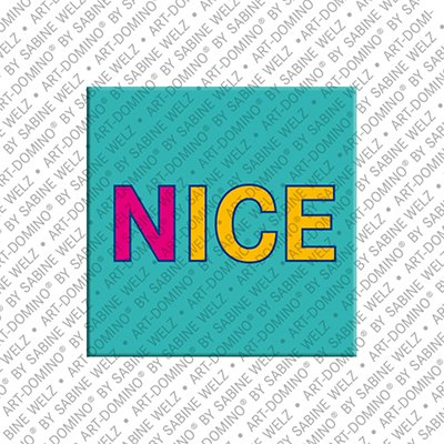 ART-DOMINO® BY SABINE WELZ Nizza - Schriftzug Nizza 1