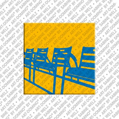 MAGNET-STORIES Nizza – Blaue Stühle am Boulevard des Anglais