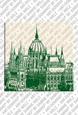 ART-DOMINO® BY SABINE WELZ Budapest – Parliament building - 2