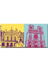 ART-DOMINO® BY SABINE WELZ Nice - Place Garibaldi + Basilisque Notre-Dame de Nice