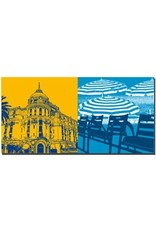 ART-DOMINO® BY SABINE WELZ Nice - Negresco Chaises/parasols sur la Promenade des Anglais