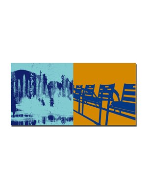 MAGNET-STORIES Nice - Water feature Promenade de Paillon + chairs on the Promenade des Anglais