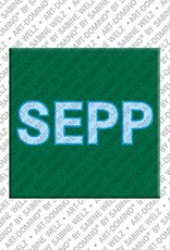 ART-DOMINO® BY SABINE WELZ Sepp – Magnet mit dem Vornamen Sepp
