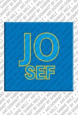ART-DOMINO® BY SABINE WELZ Josef – Magnet with the name Josef