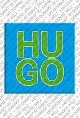 ART-DOMINO® BY SABINE WELZ Hugo – Aimant avec le nom Hugo