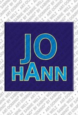 ART-DOMINO® BY SABINE WELZ Johann – Magnet with the name Johann