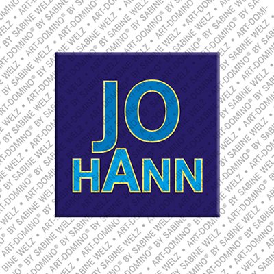 ART-DOMINO® BY SABINE WELZ Johann – Magnet with the name Johann