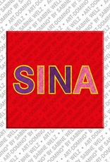 MAGNET-STORIES Sina– Aimant avec le nom Sina
