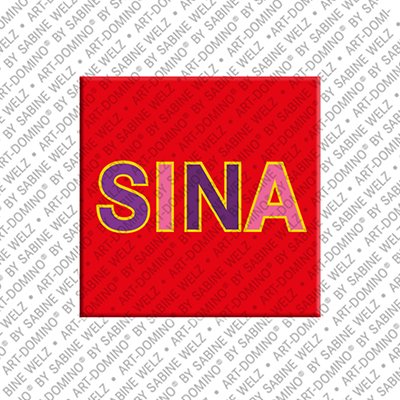 MAGNET-STORIES Sina – Magnet mit dem Vornamen Sina