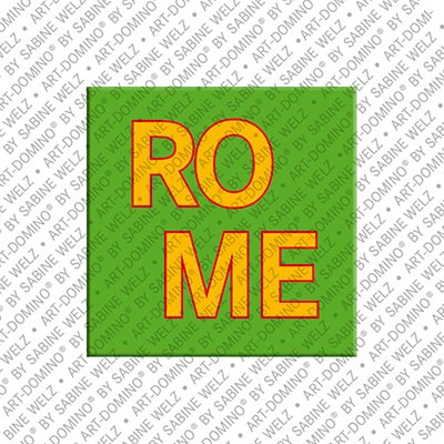 ART-DOMINO® BY SABINE WELZ Rom - Schriftzug Rom
