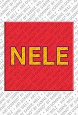 ART-DOMINO® BY SABINE WELZ Nele – Aimant avec le nom Nele