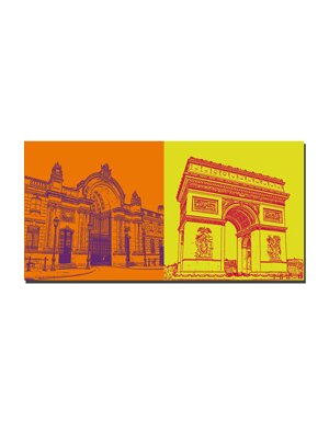 ART-DOMINO® BY SABINE WELZ Paris - Elyssee Palast  + L'arc de triomphe