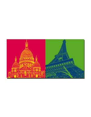 MAGNET-STORIES Paris - Sacré-Coeur + Tour Eiffel