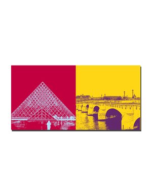 MAGNET-STORIES Paris - Louvre + Pont Neuf