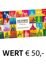 ART-DOMINO® BY SABINE WELZ Chèque-cadeau d'une valeur de 50 €