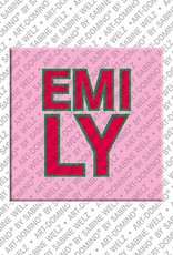 ART-DOMINO® BY SABINE WELZ Emily – Magnet mit dem Vornamen Emily