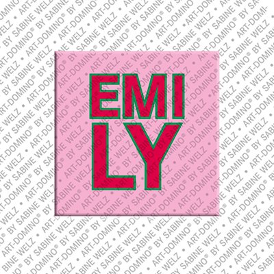 ART-DOMINO® BY SABINE WELZ Emily – Magnet with the name Emily