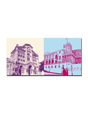 MAGNET-STORIES Monaco - Cathédrale Mairie + Prince's Palace